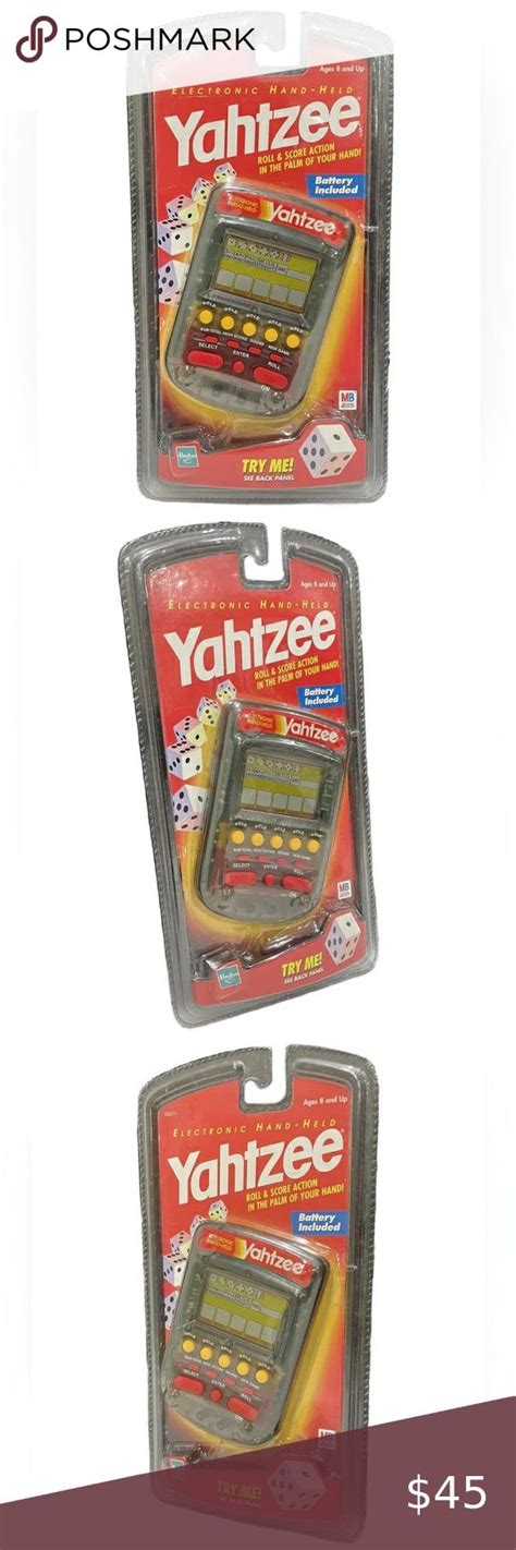 Vintage 1999 Milton Bradley Yahtzee Electronic Handheld Game 4511