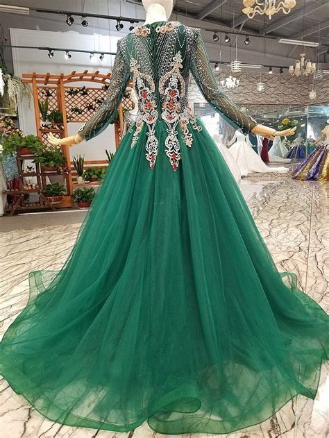 Https://tommynaija.com/wedding/wedding Dress With Green Embroidery