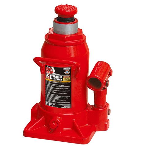 Jack stands ensure your safety while the work is in process and can be purchased separately. Big Red 12-Ton Low-Profile Bottle Jack-T91207 - The Home Depot