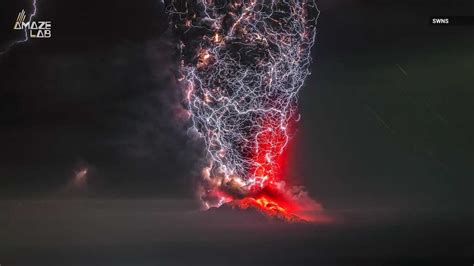 Wow Epic Volcanic Lightning Captured During Eruption In Chile