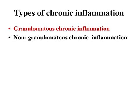 Ppt Chronic Inflammation Powerpoint Presentation Free Download Id