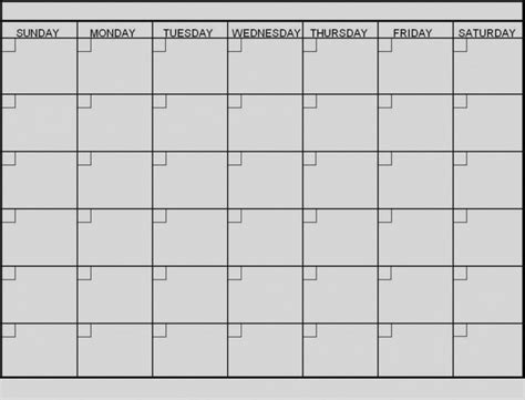 6 Week Blank Schedule Template Blank Calendar Template Calendar