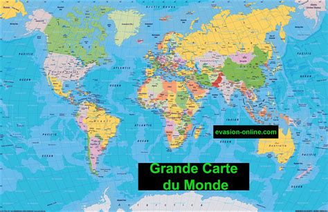 Carte Geographie Du Monde Carte Du Monde Photos