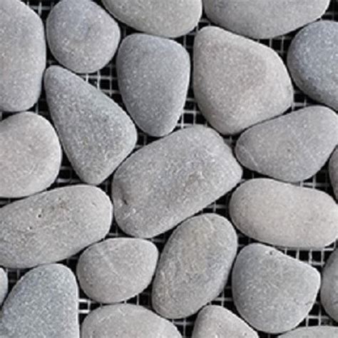 Buy Light Grey Natural Pebble Tile Margo Garden Products