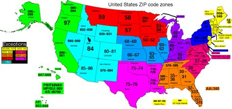 Printable Zip Code Map
