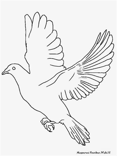 Sketsa Gambar Mozaik Burung Terbaru