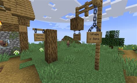 How To Make And Use Hanging Signs In Minecraft Snapshot 22w42a