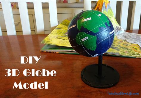 Diy 3d Globe Model For School Project Fabulous Mom Life