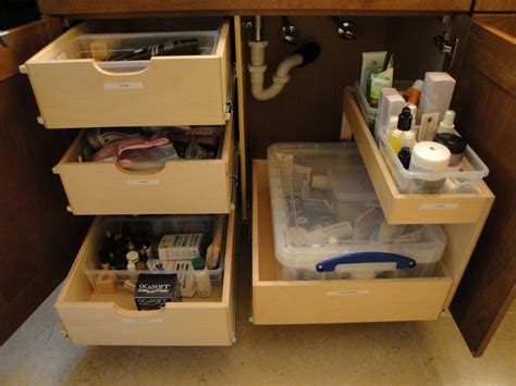 Designed for 24 and 30 vanity sink base cabinets and made of maple dovetail hardwood with a. ShelfGenie Bathroom Pull Out Shelves - Bathroom Cabinets ...