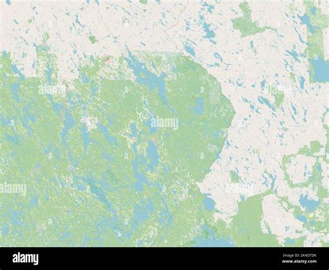 North Karelia Region Of Finland Open Street Map Stock Photo Alamy