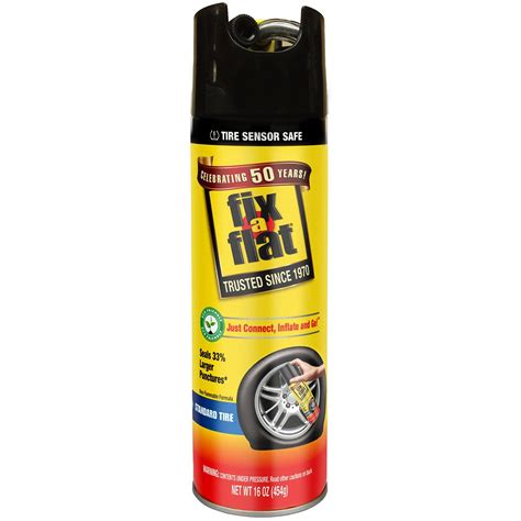 It is also not designed to repair large tears or cracks in sidewall. Fix-a-Flat 16 oz. for Standard Tires | Emergency Flat Tire ...