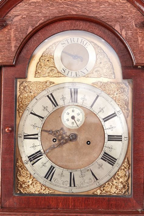 Antiques Atlas Antique Oak Brass Face 8 Day Grandfather Clock