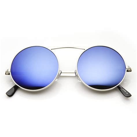Retro Round Steampunk Mirror Revo Lens Sunglasses Zerouv