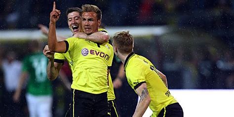 Borussia dortmund gelingt ein berauschendes fußballfest gegen real madrid, und robert lewandowski ist der held des abends. Robert Lewandowski, Mario Götze und Marco Reus