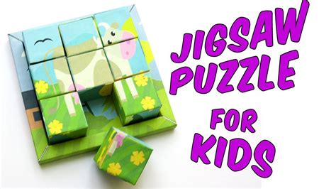 How To Make A Jigsaw Puzzle Of Cardboard Cubes Diy Youtube