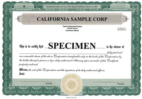 Best Ideas For Blank Corporate Stock Certificate Template Also