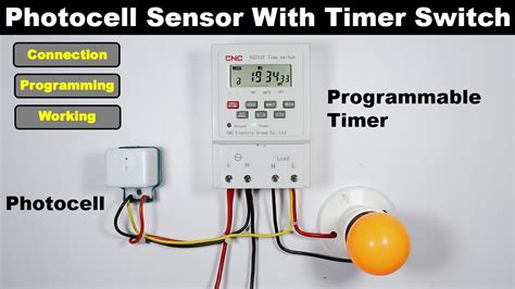Photocell Connection With Digital Timer Switch Digital Timer