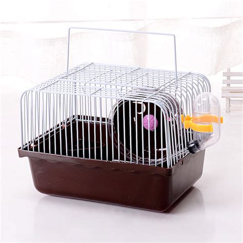 There are many things you can do inside the cage for your hammie, so i suggest searching the internet and youtube for cute, fun, and safe decorations! Pet Hamster Cage With Running Wheel Water Bottle Food ...