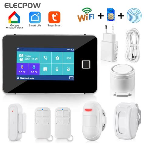 Elecpow Wireless Tuya Home Smart Wifi Gsm Alarm System With Infrared