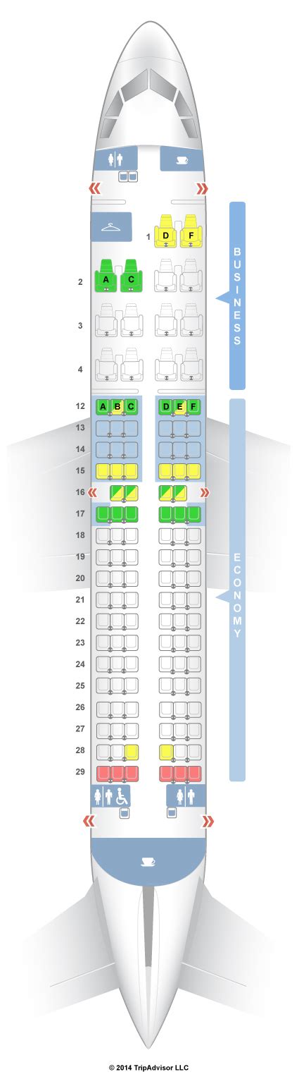 Air Canada Airbus 319 Seat Map