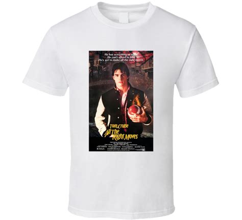 all the right moves best 80s retro movie poster fan t shirt