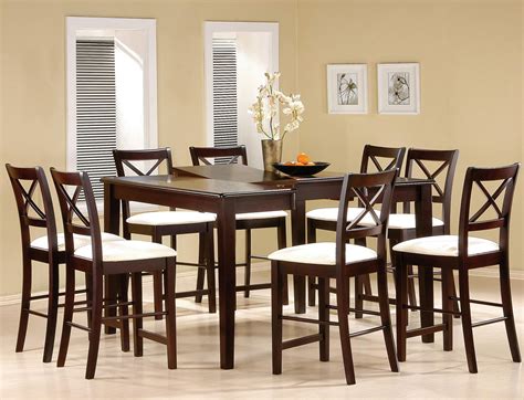 Cappuccino Finish Counter Height Dining Room Set Counter Height