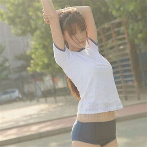 Japanese School Girls Jk Sportwear Cosplay Uniform Suit T Shirt Shorts