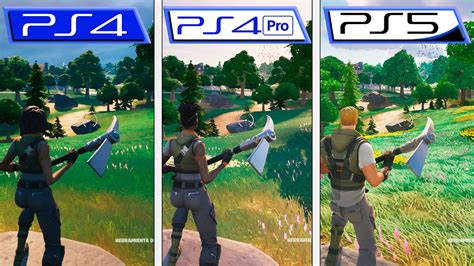 Fortnite Chapter 4 Ps4 Ps4 Pro Ps5 Graphics Comparison A Real