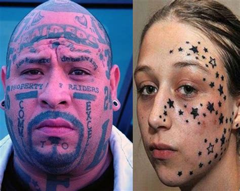 Face Tattoos | Cool and Somewhat Scary Face Tattoo Designs & Ideas