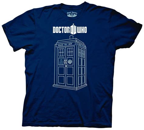 Doctor Who Tardis Vector Graphics Navy Ts Xl Ripple Junction Get Ready For A Trip Through Time