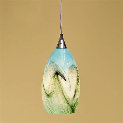 Organic Swirl Art Glass Pendant Glass Pendant Shades Blown Glass