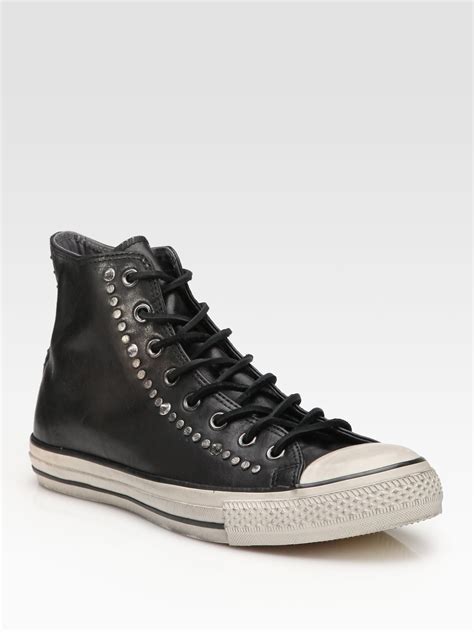 Converse John Varvatos Studded Leather High Tops In Black For Men Lyst