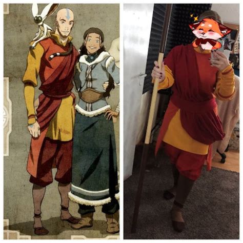 Adult Avatar Aang Cosplay Costume One Size On Sale Etsy
