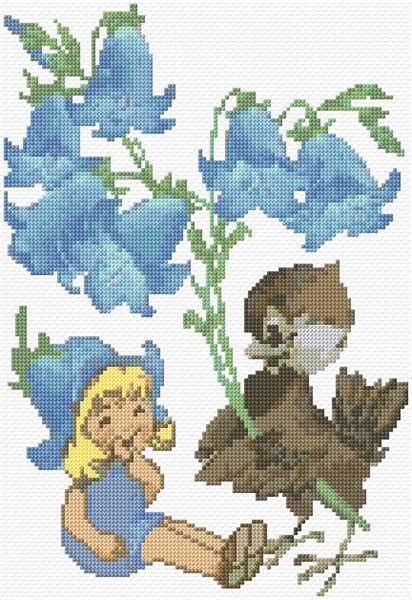 Some stitchers swear by parking for following their cross stitch pattern, whereas others prefer the cross country method. Ann Logan|10 Free Patterns Online|Lilies of the Valley|2722