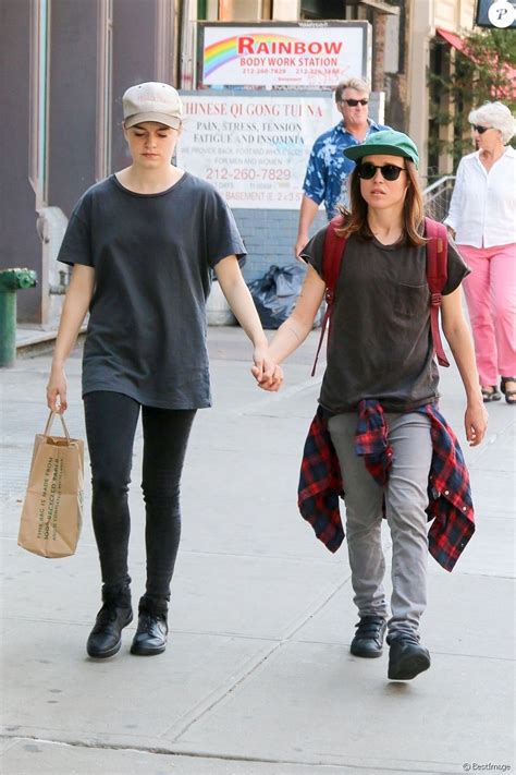 Джуно, академия амбрелла, леденец, beyond two souls и другие проекты. Ellen Page et sa compagne Emma Portner sortent de leur ...