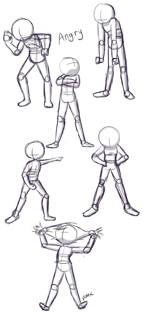 Some Sketches Of People Doing Different Poses