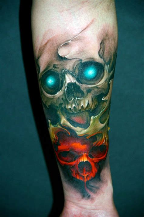 Awesome Skull Tattoo Designs Cool Tattoos Bonbaden