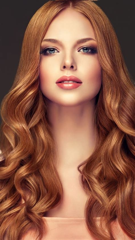 Red Head Long Hair Girl Model Beautiful X Wallpaper