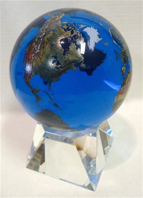 Blue Crystal World Globe