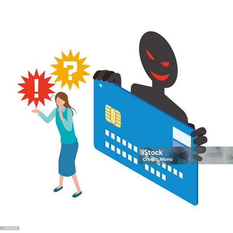 Fraudulent Use Of Credit Card Stock Illustration Download Image Now