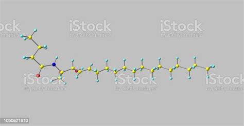 Ceramide Molecular Structure Isolated On Grey Stock Photo Download