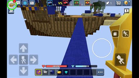 Playing Blockman Go Bedwars Youtube
