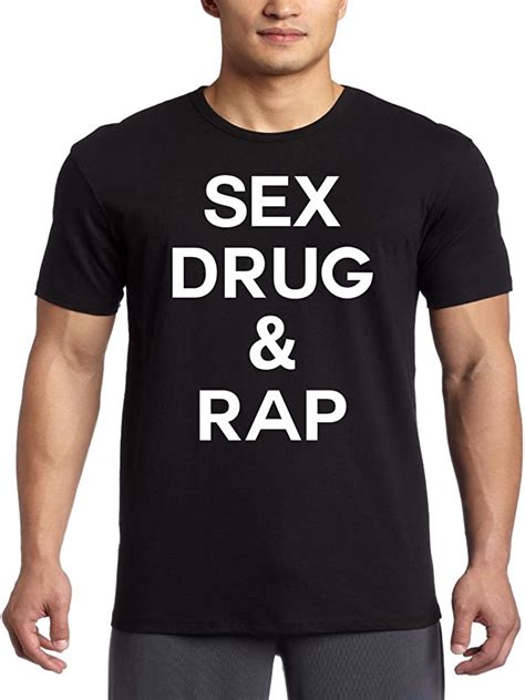 Sex Drug And Rap For Small Black Men T Shirt