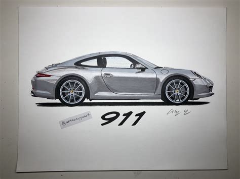Porsche 911 Drawing