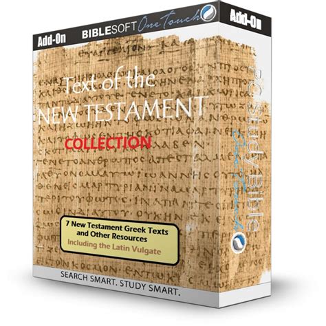 Text Of The New Testament Collection Texts And Resources Biblesoft