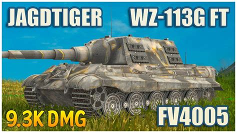 Jagdtiger Wz 113g Ft And Fv4005 Wot Blitz Gameplay Youtube