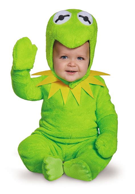 Kermit the frog is jim henson's most famous muppet creation, and was the mascot and logo of the jim henson company until february 2004 when disney bought the muppets and along with bear in the big blue house from the jim henson company. Kermit The Frog Infant Costume