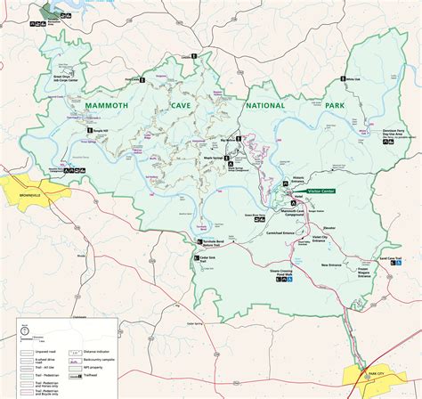 Map Of Mammoth Cave State Park