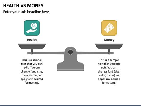 Health Vs Money Powerpoint Template Ppt Slides