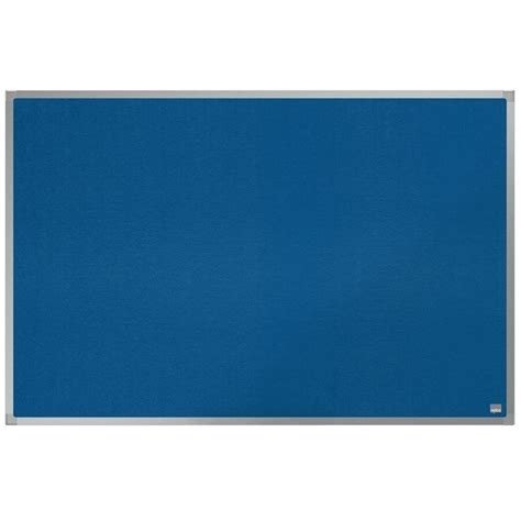 Buy Nobo Essence Felt Notice Board Wall Mount Aluminium Trim Blue 90